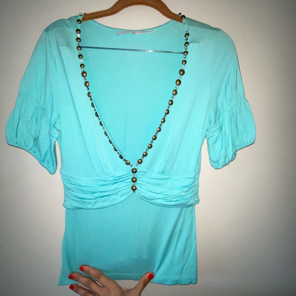 Blumarine cruise T-shirt with embellishments IT 42